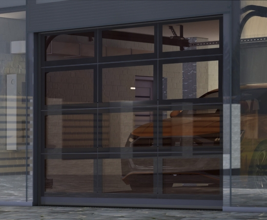 Панорамные ворота Алютех AluPro в Зеленокумске